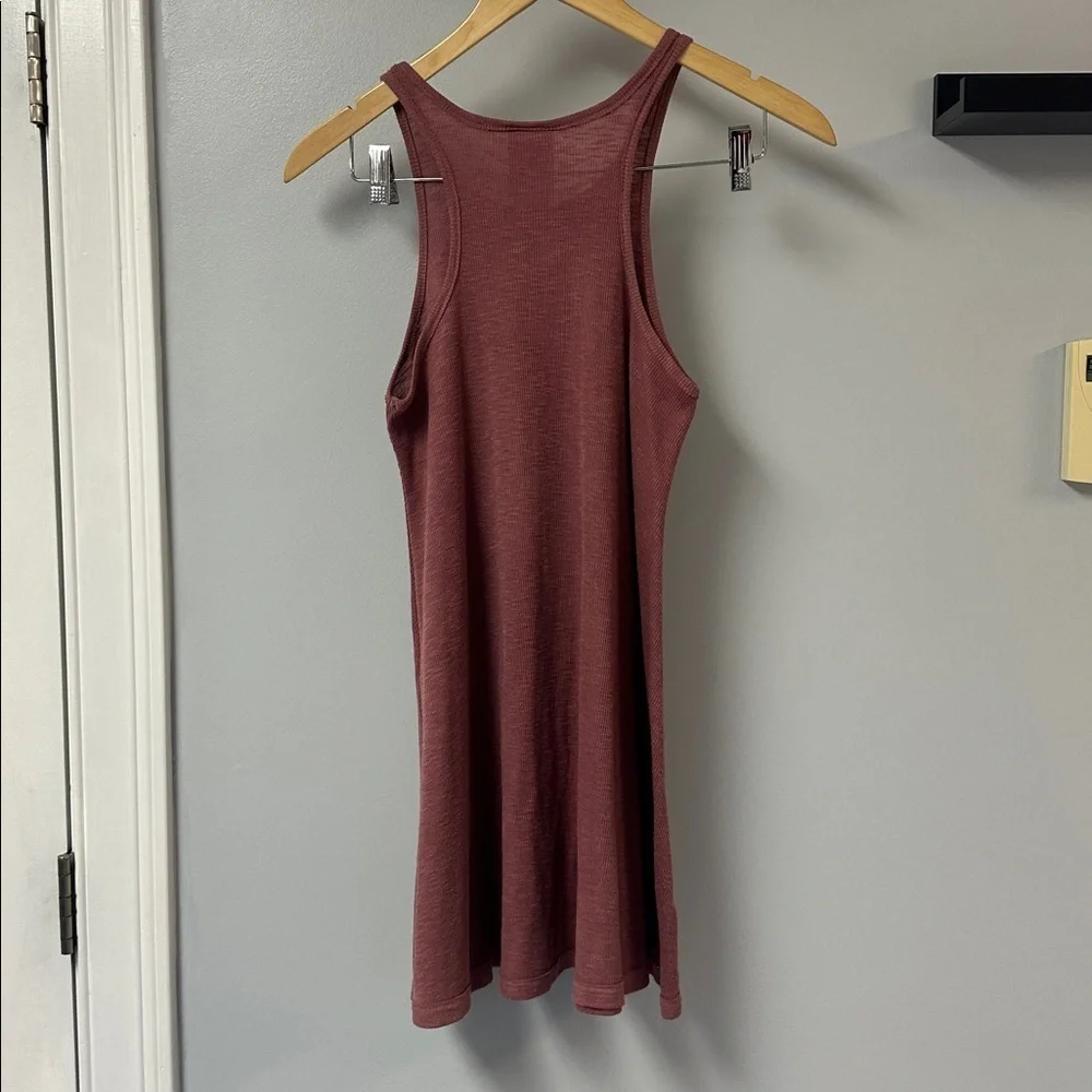 Free People Ribbed Tank Top Mini Dress